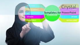  Presentation with investment - Theme consisting of concept-of-various-financial-investment background and a sky blue colored foreground