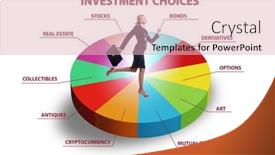  Presentation with investment - Theme having concept-of-various-financial-investment background and a lemonade colored foreground