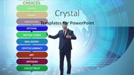  Presentation with investment - Slides consisting of concept-of-various-financial-investment background and a arctic colored foreground