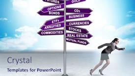  Presentation with investment - PPT theme enhanced with concept-of-various-financial-investment background and a lemonade colored foreground