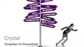  Presentation with investment - Presentation having concept-of-various-financial-investment background and a white colored foreground