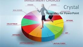  Presentation with investment - PPT layouts consisting of concept-of-various-financial-investment background and a sky blue colored foreground