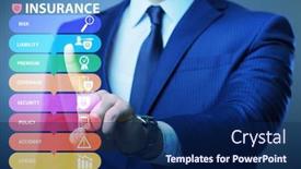  Presentation with insurance - Amazing PPT layouts having concept-of-various-types backdrop and a navy blue colored foreground