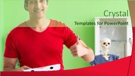  Presentation with deliver - PPT layouts featuring concept-of-very-slow-pizza background and a mint green colored foreground