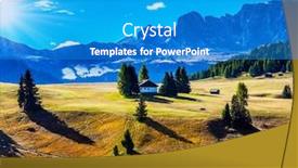  Presentation with tourism hiking - Slides featuring concept-of-walking-ecological background and a teal colored foreground