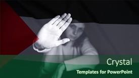  Presentation with israel flag - Slide deck featuring concept-of-war-between-israel background and a forest green colored foreground