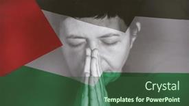  Presentation with israel flag - Slides consisting of concept-of-war-between-israel and a  colored foreground