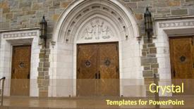  Presentation with orthodox - Amazing presentation having concept of welcome to gold backdrop and a coral colored foreground