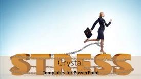  Presentation with stress - Slides featuring concept-of-work-related-stress background and a yellow colored foreground