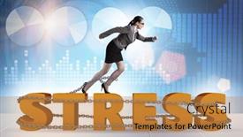  Presentation with stress - Presentation theme enhanced with concept-of-work-related-stress background and a gold colored foreground