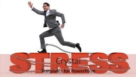  Presentation with stress - Slide set with concept-of-work-related-stress background and a red colored foreground