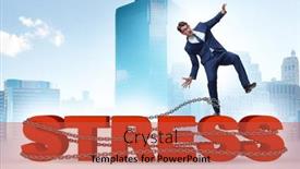  Presentation with stress - Presentation with concept-of-work-related-stress background and a red colored foreground