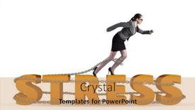  Presentation with stress - PPT layouts enhanced with concept-of-work-related-stress background and a yellow colored foreground