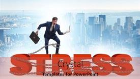  Presentation with stress - Slide deck with concept-of-work-related-stress background and a red colored foreground