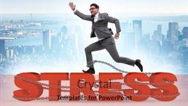  Presentation with stress - Presentation with concept-of-work-related-stress background and a red colored foreground