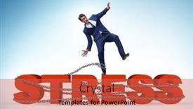  Presentation with stress - Presentation consisting of concept-of-work-related-stress background and a red colored foreground