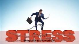  Presentation with related - PPT theme enhanced with concept-of-work-related-stress background and a red colored foreground