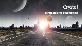  Presentation with creation - Amazing PPT theme having concept of world creation mixed backdrop and a  colored foreground