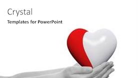  Presentation with child protection - Presentation design enhanced with concept-or-conceptual-3d-red background and a white colored foreground