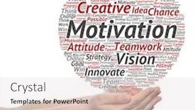  Presentation with innovation strategy - Beautiful slides featuring concept or conceptual abstract creative business word cloud in hand on white background metaphor to teamwork innovation possible creativity leadership management successful corporate strategy backdrop and a lemonade colored foreground