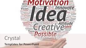  Presentation with innovation strategy - Amazing PPT layouts having concept or conceptual abstract creative business word cloud in hand on white background metaphor to teamwork innovation possible creativity leadership management successful corporate strategy backdrop and a lemonade colored foreground