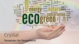  Presentation with eco friendly environment - Colorful theme enhanced with concept-or-conceptual-abstract-green backdrop and a soft green colored foreground