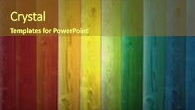  Presentation with vintage art - Cool new slide deck with concept or conceptual abstract multicolored backdrop and a tawny brown colored foreground