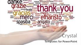  Presentation with multicultural education - Beautiful theme featuring concept-or-conceptual-abstract-thank and a  colored foreground