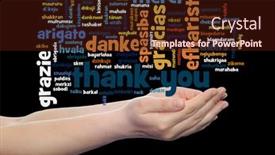  Presentation with multicultural education - PPT theme consisting of concept-or-conceptual-abstract-thank background and a wine colored foreground