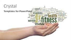  Presentation with abstract medical - Colorful presentation theme enhanced with concept or conceptual abstract word cloud man hand on white background metaphor to health nutrition diet wellness body energy medical fitness medical gym medicine sport heart or science backdrop and a white colored foreground