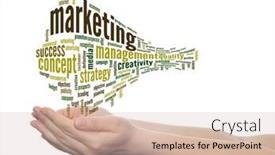  Presentation with business value - Audience pleasing presentation design consisting of concept or conceptual abstract word cloud on white background as metaphor for business trend media focus market value product advertising or customer also for corporate wordcloud backdrop and a soft green colored foreground