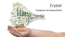  Presentation with abstract health - Slide deck with concept or conceptual abstract word cloud man hand on white background metaphor to health nutrition diet wellness body energy medical fitness medical gym medicine sport heart or science background and a white colored foreground