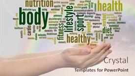  Presentation with health diet - PPT layouts having circuit board for notebook computer background and a gray colored foreground.