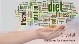  Presentation with abstract health - PPT theme enhanced with concept-or-conceptual-abstract-word background and a lemonade colored foreground