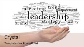  Presentation with corporate advertising - Colorful presentation theme enhanced with concept or conceptual abstract word cloud or wordcloud in man or woman hand on white background metaphor to business trend media focus market value product advertising customer or corporate backdrop and a coral colored foreground