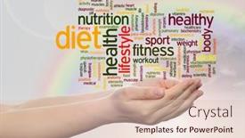  Presentation with abstract health - Slide set featuring concept-or-conceptual-abstract-word background and a lemonade colored foreground