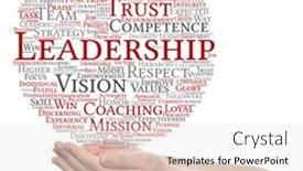  Presentation with strategy management - PPT layouts enhanced with concept or conceptual business leadership management value word cloud in hand isolated on background metaphor to strategy success achievement responsibility authority intelligence or competence background and a white colored foreground