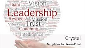  Presentation with strategy management - Audience pleasing PPT layouts consisting of concept or conceptual business leadership management value word cloud in hand isolated on background metaphor to strategy success achievement responsibility authority intelligence or competence backdrop and a white colored foreground