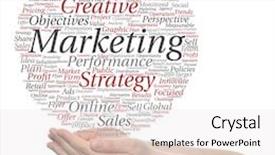  Presentation with business value - Beautiful PPT theme featuring concept or conceptual business marketing target word cloud in hand isolated on background metaphor to advertising strategy promotion branding value performance planning challenge or development backdrop and a white colored foreground