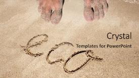  Presentation with sun life - PPT layouts with concept or conceptual eco text background and a soft green colored foreground