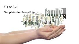  Presentation with teach - Amazing PPT layouts having parent teacher - concept or conceptual education abstract backdrop and a white colored foreground