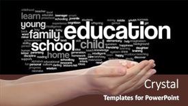  Presentation with home black family - Presentation theme consisting of concept or conceptual education abstract word cloud human man hand on black background metaphor to child family school life learn knowledge home study teach achievement childhood or teen background and a tawny brown colored foreground