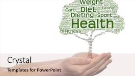  Presentation with green science - Slide set featuring concept or conceptual green text background and a lemonade colored foreground