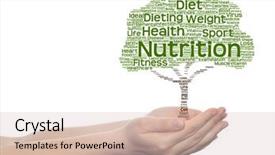  Presentation with green science - Amazing slide deck having concept or conceptual green text backdrop and a lemonade colored foreground