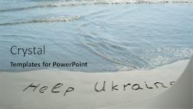  Presentation with community assistance - Slide set with concept-or-conceptual-help-ukraine background and a light blue colored foreground