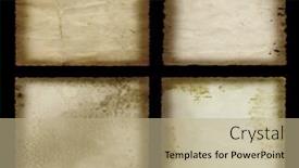  Presentation with antique paper texture - Beautiful PPT theme featuring concept or conceptual old vintage paper background set or collection isolated on black background ideal for antique grunge texture retro aged ancient dirty frame manuscript or material designs backdrop and a coral colored foreground