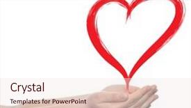  Presentation with heart education - Cool new presentation with concept or conceptual painted red heart shape love symbol made by happy child at school held in human man or woman hand isolated on background metaphor to valentine romantic education art feeling backdrop and a sky blue colored foreground