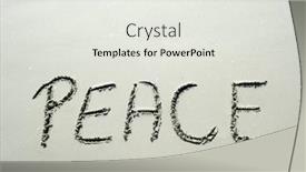  Presentation with time travel - Slide set featuring concept-or-conceptual-peace-text background and a white colored foreground