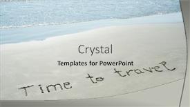  Presentation with island resort - PPT layouts featuring concept-or-conceptual-time background and a light gray colored foreground