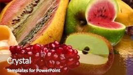  Presentation with genetically modified food - Presentation featuring concept photo of the modified background and a tawny brown colored foreground